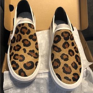 NIB Ugg animal print slip on shoes